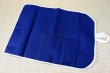 Photo5: Japanese Kitchen knife case scroll cloth type 48 x 71cm blue for six knife (5)