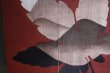 Photo5: Noren Mitsuru Japanese linen door curtain Bengarazome maple mountain 88 x 150cm (5)