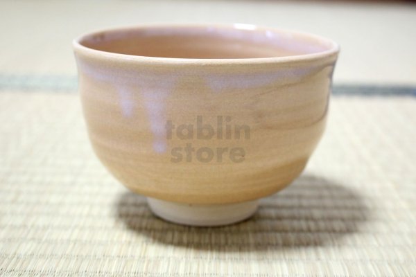 Photo1: Hagi ware Senryuzan climbing kiln Japanese matcha tea bowl wan (1)
