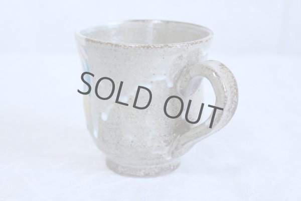 Photo4: Kutani Porcelain Japanese mug coffee tea cup hanaroman D 9.3cm (4)