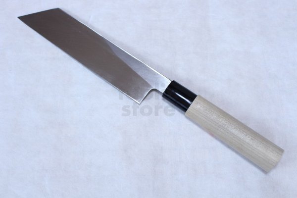 Photo3: SAKAI TAKAYUKI Japanese knife Kasumitogi Yasuki white steel Mukimono knife 180mm (3)