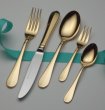 Photo2: Arasawa Flatware Set stainless cutlery gold color finish bloom made in Japan (2)