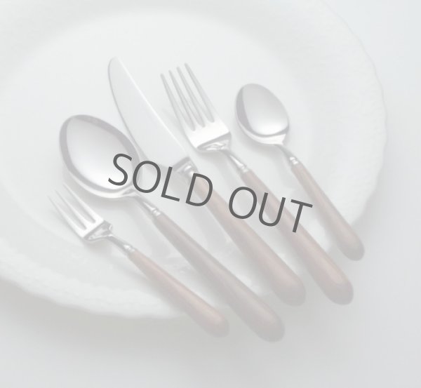 Photo2: Arasawa Flatware Set stainless cutlery wooden handle alsace made in Japan (2)