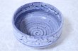 Photo5: Arita porcelain Japanese tea bowl Kairagi blue gap chawan side dimple Wan  (5)
