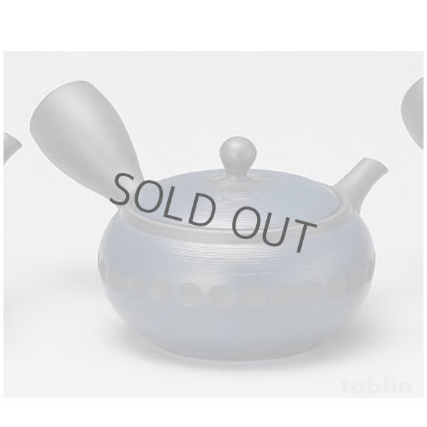 Photo8: Tokoname yaki ware Japanese tea pot Tosei navy-blue ceramic tea strainer 290ml (8)