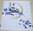 Photo1: Noren CSMO Japanese door curtain Wisdom of the forest - Dayflower navy 85 x 90cm (1)