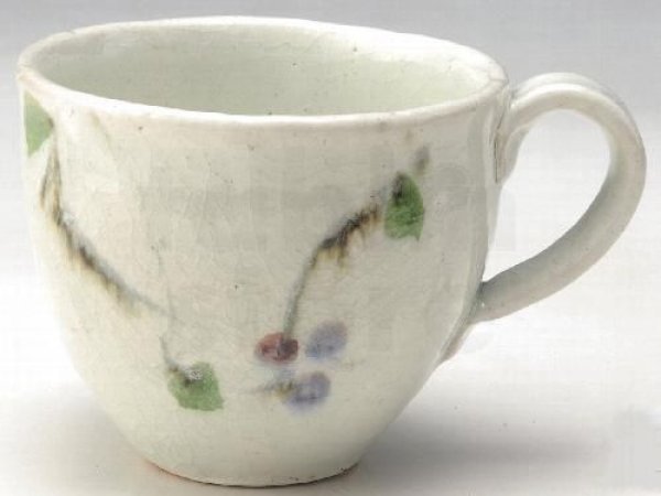 Photo1: Shigaraki ware Japanese pottery tea mug coffee cup kobiki berry ren 280ml (1)