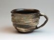 Photo9: Hagi yaki ware Japanese pottery mug coffee cup rin hakeme keiichiro 360ml (9)