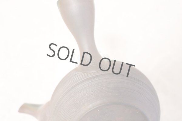 Photo10: Tokoname Japanese tea pot kyusu Gyokko pottery tea strainer yohen sendan 280ml (10)