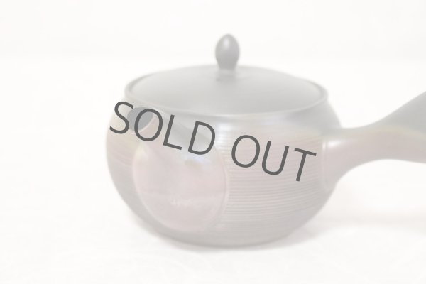 Photo6: Tokoname Japanese tea pot kyusu Gyokko pottery tea strainer yohen sendan 280ml (6)