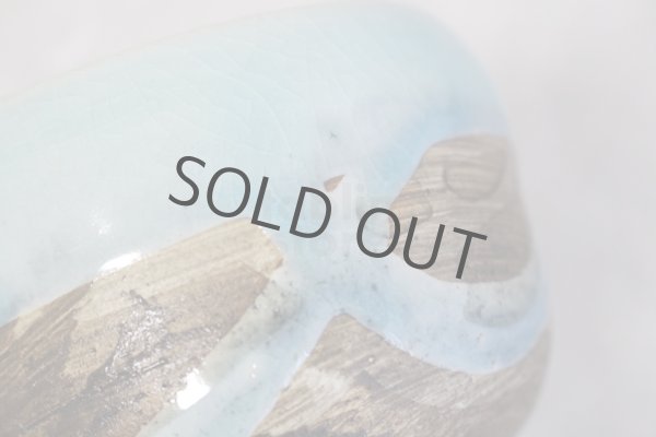 Photo9: Mino pottery Japanese tea ceremony bowl Matcha chawan nagashi light blue miyabi (9)