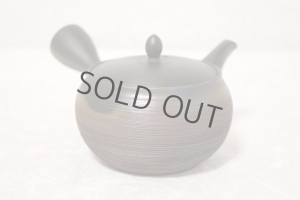 Photo4: Tokoname Japanese tea pot kyusu Gyokko pottery tea strainer yohen sendan 280ml (4)