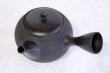 Photo6: Tokoname Japanese tea pot kyusu Gyokko pottery tea strainer black dei ma 300ml (6)
