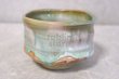 Photo3: Mino ware pottery Japanese tea ceremony bowl Matcha chawan Kiseto light blue (3)