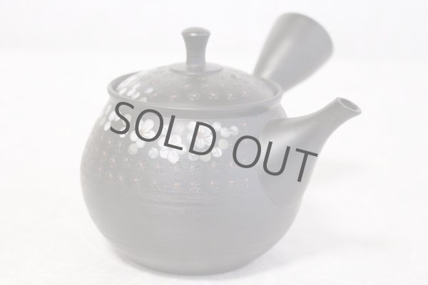 Photo5: Tokoname ware Japanese tea pot kyusu ceramic strainer YT Hokuryu in plum 300ml (5)
