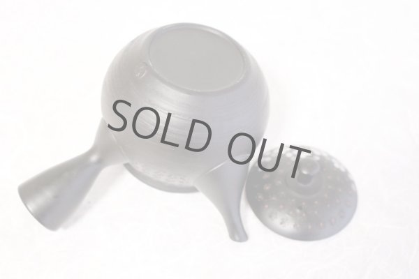 Photo8: Tokoname ware Japanese tea pot kyusu ceramic strainer YT Hokuryu in plum 300ml (8)