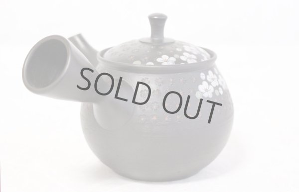 Photo3: Tokoname ware Japanese tea pot kyusu ceramic strainer YT Hokuryu in plum 300ml (3)