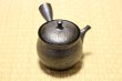 Photo1: Tokoname ware Japanese tea pot kyusu ceramic strainer YT Shoryu tenmoku 270ml (1)