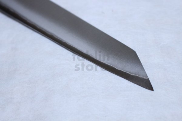 Photo6: SAKAI TAKAYUKI Ginsan Ebony wood handle Japanese knife Silver-3 steel sashimi Kengata Kiritsuke (6)