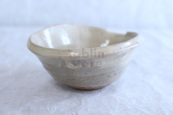Photo4: Shigaraki pottery Japanese soup noodle serving bowl wara katakuchi D165mm (4)