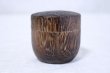 Photo3: Tea Caddy Japanese fired wood Matcha container made from natural wood size:20g (3)