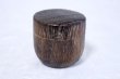 Photo1: Tea Caddy Japanese fired wood Matcha container made from natural wood size:20g (1)