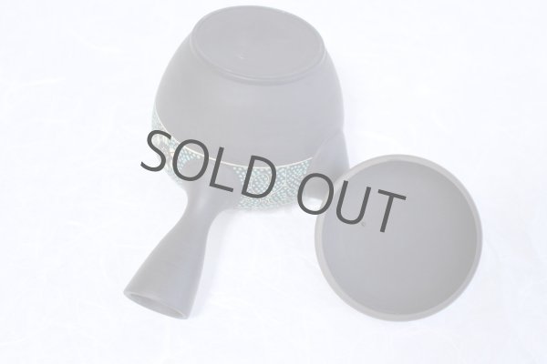 Photo8: Tokoname Kutani collaborate Japanese tea pot ceramic tea strainer aotibu 330ml (8)