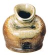 Photo10: Shigaraki pottery MG Japanese wall-hanging vase ko uzukumaru H10.5cm (10)