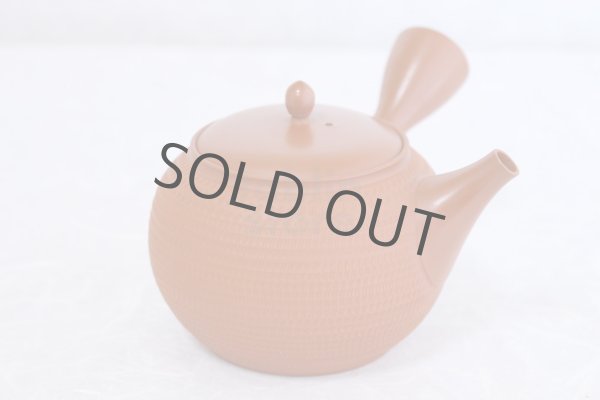 Photo4: Tokoname Japanese tea pot kyusu Gyokko pottery tea strainer shudei red ma 300ml (4)