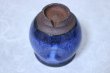 Photo8: Hagi yaki ware Japanese tea cups pottery watatumi daruma blue yunomi set of 2 (8)
