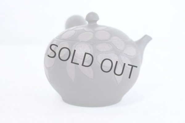 Photo5: Tokoname Japanese tea pot kyusu Komatsu ceramic tea strainear koku tubaki 220ml (5)