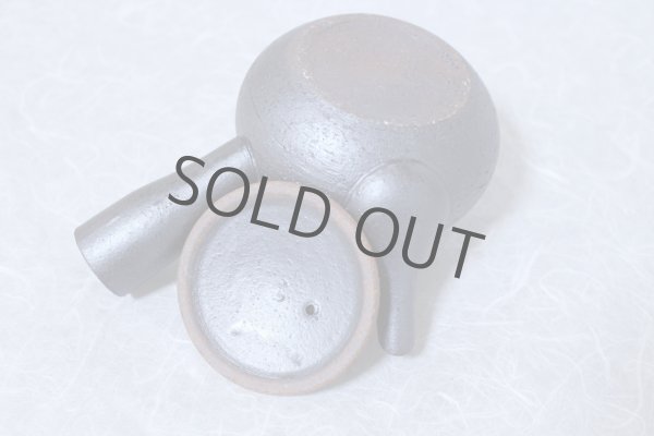 Photo8: Shigaraki pottery tea strainer Japanese tea pot kyusu nanbu 350ml (8)