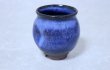 Photo5: Hagi yaki ware Japanese tea cups pottery watatumi daruma blue yunomi set of 2 (5)