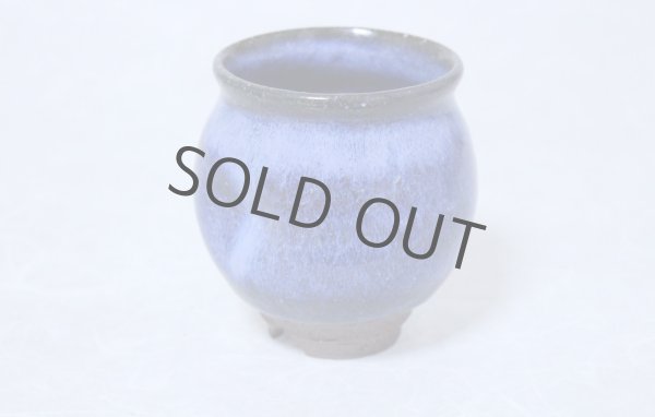 Photo5: Hagi yaki ware Japanese tea cups pottery watatumi daruma blue yunomi set of 2 (5)