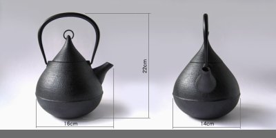 Photo2: ITCHU-DO SHIZUKU Japanese Cast Iron tea Kettle Nambu Tetsubin 1000ml