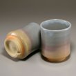 Photo7: Hagi ware Senryuzan climbing kiln Japanese tea cups yunomi gradation set of 2 (7)