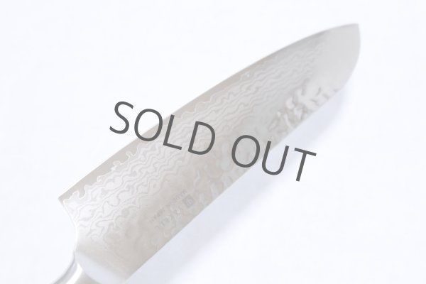 Photo9: Yaxell YO-U VG-10 37 layer Damascus dimple blade Japanese Santoku knife 180mm (9)
