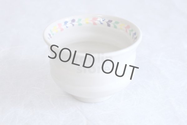 Photo3: Kutani porcelain Japanese Matcha chawan tea bowl yon ippuku heart shinpei (3)