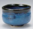 Photo10: Mino ware pottery Japanese tea ceremony bowl Matcha chawan blue namako ao tsutsu (10)