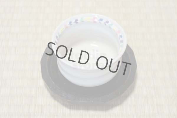 Photo9: Kutani porcelain Japanese Matcha chawan tea bowl yon ippuku heart shinpei (9)