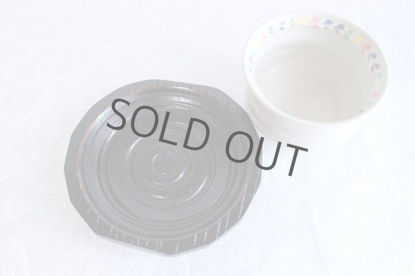 Photo8: Kutani porcelain Japanese Matcha chawan tea bowl yon ippuku heart shinpei (8)