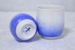 Photo7: Arita porcelain Japanese tea cups b blue crystal glaze Shinemon kiln (7)