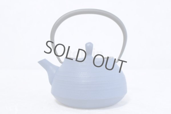 Photo1: ITCHU-DO HAKEME Japanese Cast Iron Nambu tea pot Japan blue 400ml (1)