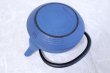 Photo10: ITCHU-DO HAKEME Japanese Cast Iron Nambu tea pot Japan blue 400ml (10)
