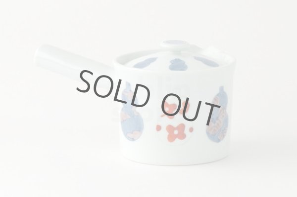 Photo2: Arita porcelain Japanese tea pot kyusu various gourd hyotan Tokushichi 380ml   (2)