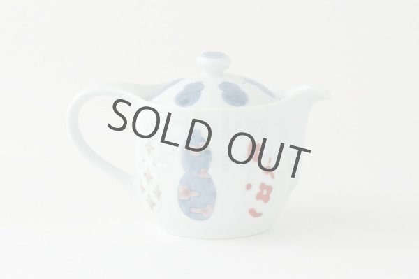 Photo3: Arita porcelain Japanese tea pot various gourd hyotan Tokushichi 260ml   (3)