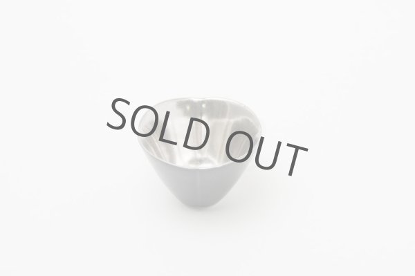 Photo4: Arita porcelain Japanese sake bottle & cups set silver glaze riso kiln oc 210ml  (4)