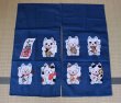 Photo4: Noren CSMO Japanese door curtain Shitifuku neko dark blue 85 x 90cm (4)