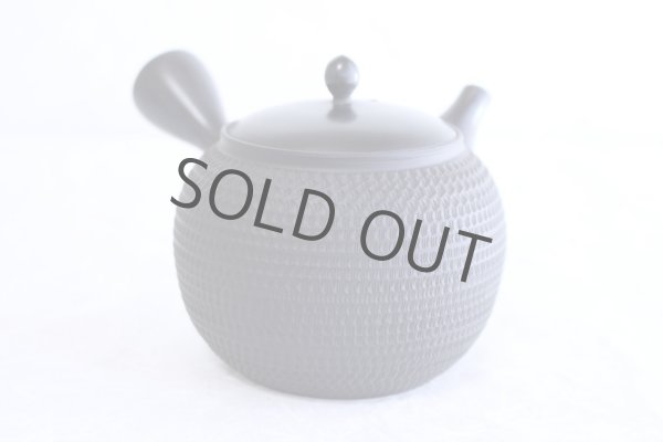 Photo3: Tokoname Japanese tea pot kyusu Gyokko pottery tea strainer black dei L 500ml (3)