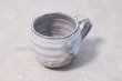 Photo5: Hagi yaki ware Japanese pottery mug coffee cup go white glaze keiichiro 340ml (5)
